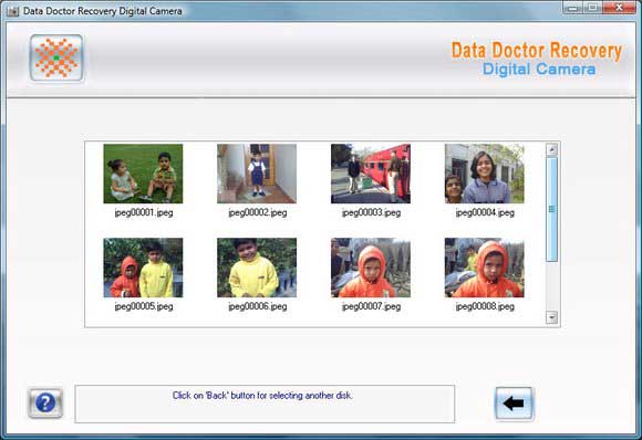 Screenshot of Digital Camera Recovery Ex