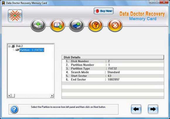 Screenshot of Kingston Memory Stick Files Recovery