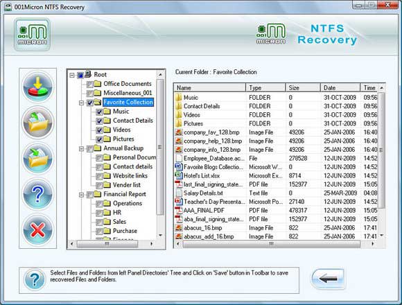 Screenshot of Recover Deleted Partition Vista